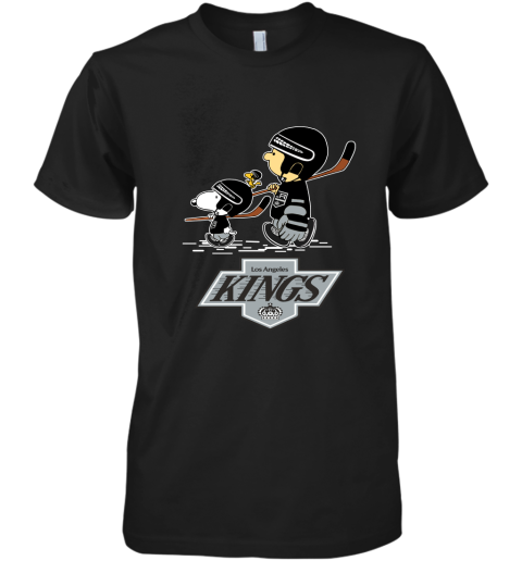 Let's Play Los Angeles Kings Ice Hockey Snoopy NHL Premium Men's T-Shirt