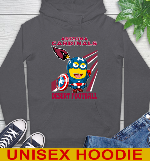 NFL Football Arizona Cardinals Captain America Marvel Avengers Minion Shirt Hoodie 7