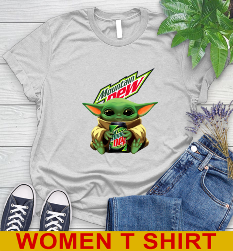 Star Wars Baby Yoda Hugs Mountain Dew Soft Drink Shirt 89