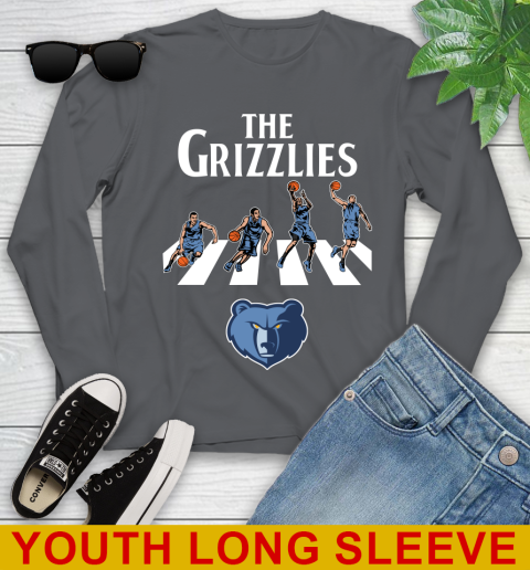 NBA Basketball Memphis Grizzlies The Beatles Rock Band Shirt Youth Long Sleeve - Image 10