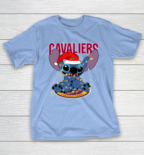 Cleveland Cavaliers NBA noel stitch Basketball Christmas T-Shirt 8