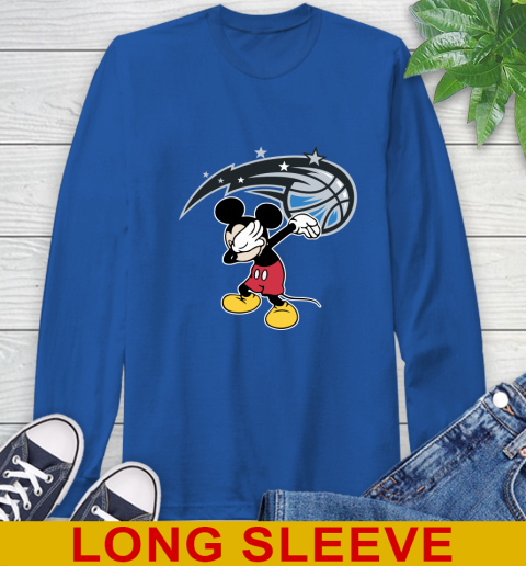 Orlando Magic NBA Basketball Dabbing Mickey Disney Sports Long Sleeve T-Shirt 9