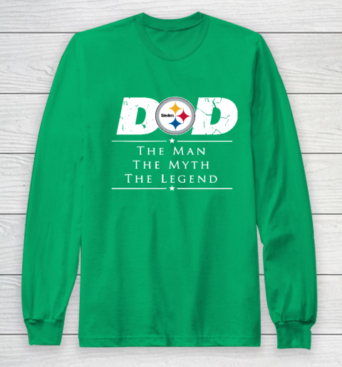 Pittsburgh Steelers NFL Football Dad The Man The Myth The Legend Long Sleeve T-Shirt 4