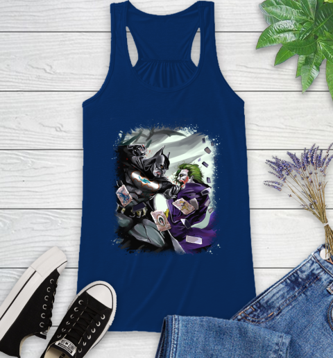 Miami Dolphins NFL Football Batman Fighting Joker DC Comics Racerback Tank 9