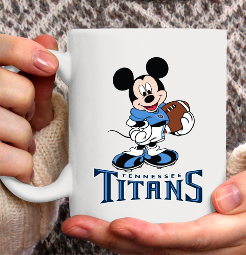 NFL Football Tennessee Titans Cheerful Mickey Mouse Shirt Ceramic Mug 15oz 2