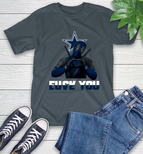 NHL Dallas Cowboys Deadpool Love You Fuck You Football Sports T-Shirt 10