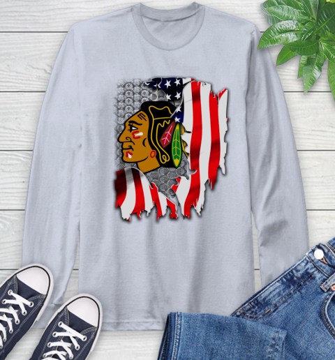 Blackhawks shirt clearance with chicago flag