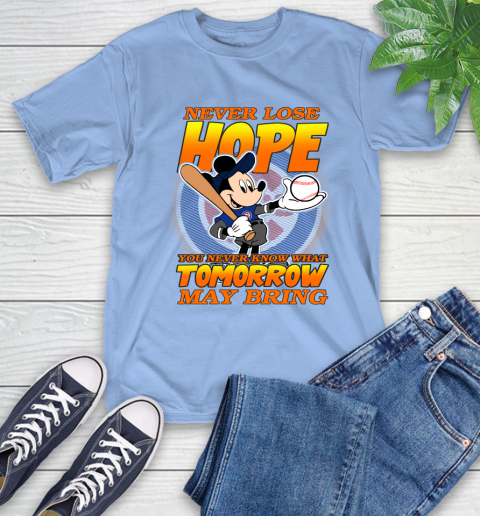 Chicago Cubs MLB Baseball Mickey Disney Never Lose Hope T-Shirt 12