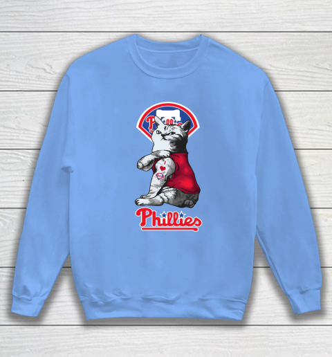MLB Baseball My Cat Loves Philadelphia Phillies Sweatshirt 8