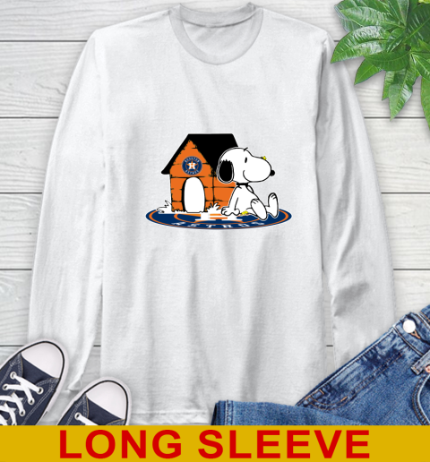 MLB Baseball Houston Astros Snoopy The Peanuts Movie Shirt Long Sleeve T-Shirt