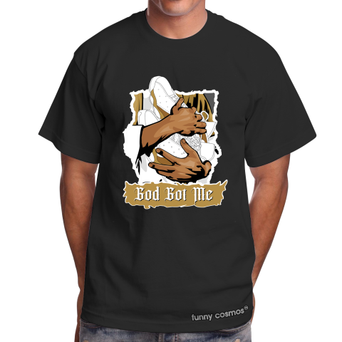 Air Jordan 13 DMP Matching Sneaker Tshirt God Got Me White and Metalic Gold Jordan Shirt