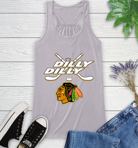 NHL Chicago Blackhawks Dilly Dilly Hockey Sports Racerback Tank 5