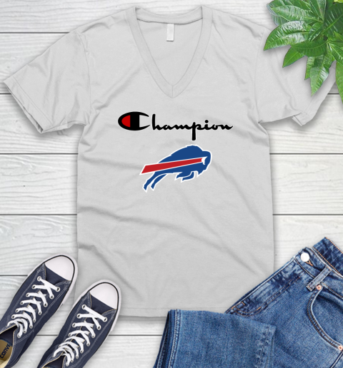 NFL Football Buffalo Bills Champion Shirt V-Neck T-Shirt