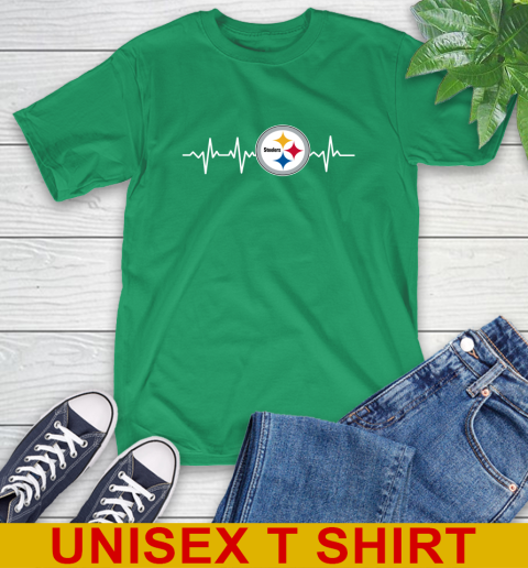 Pittsburgh Steelers NFL Football Heart Beat Shirt T-Shirt 7