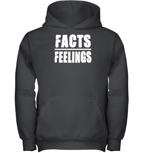 Irishpeachdesigns Facts Over Feelings Youth Hoodie