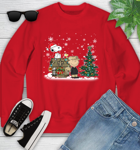 NFL New Orleans Saints Snoopy Charlie Brown Christmas Football Super Bowl Sports Youth Sweatshirt 8
