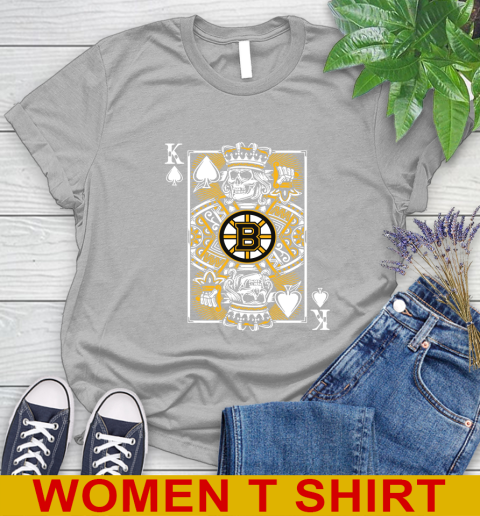 Boston Bruins NHL Hockey The King Of Spades Death Cards Shirt Women's T-Shirt 5