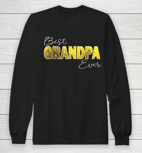 GrandFather gift shirt Mens Best Grandpa Ever, Matching Grand dad Baby Love T Shirt Long Sleeve T-Shirt