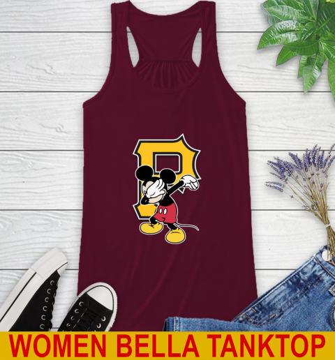 Pittsburgh Pirates MLB Baseball Dabbing Mickey Disney Sports Racerback Tank 3