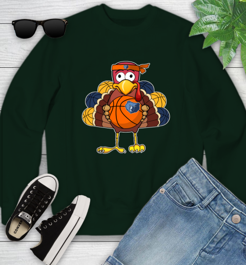 Memphis Grizzlies Turkey thanksgiving day Youth Sweatshirt 10