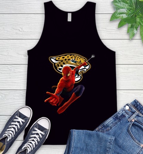 NFL Spider Man Avengers Endgame Football Jacksonville Jaguars Tank Top 2