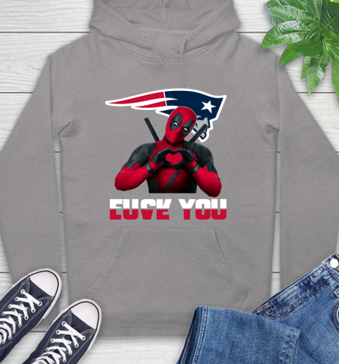 NHL New England Patriots Deadpool Love You Fuck You Football Sports Hoodie 6