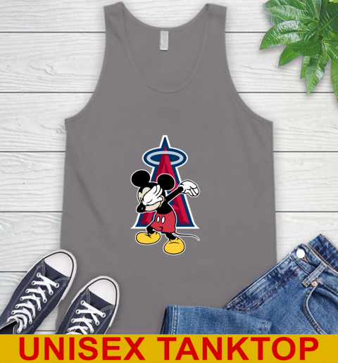 Los Angeles Angels MLB Baseball Dabbing Mickey Disney Sports Tank Top 7