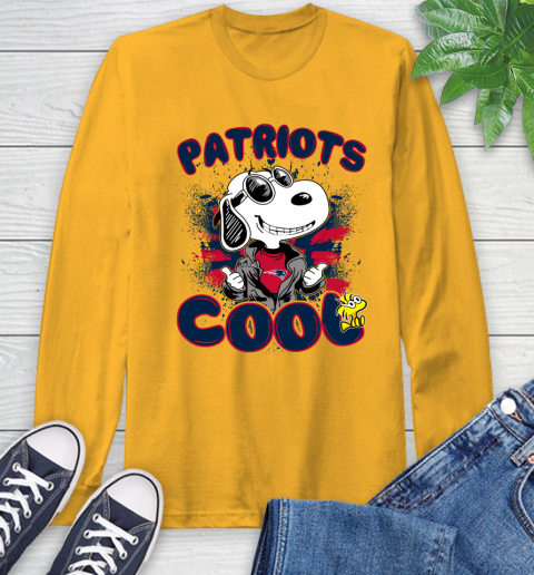 NFL Football New England Patriots Cool Snoopy Shirt Long Sleeve T-Shirt 2