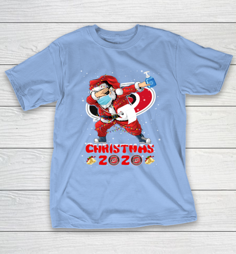 Carolina Hurricanes Funny Santa Claus Dabbing Christmas 2020 NHL T-Shirt 10