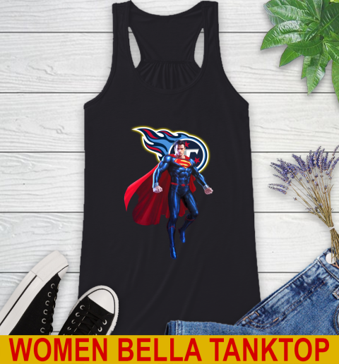 NFL Superman DC Sports Football Tennessee Titans Racerback Tank 2