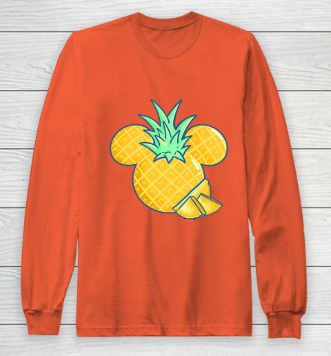 Disney Mickey Friends Mickey Pineapple Logo Long Sleeve T-Shirt 3