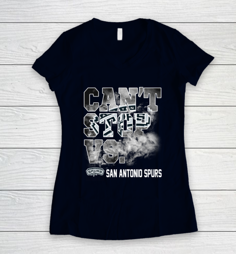 NBA San Antonio Spurs Basketball Can't Stop Vs Women's V-Neck T-Shirt 2