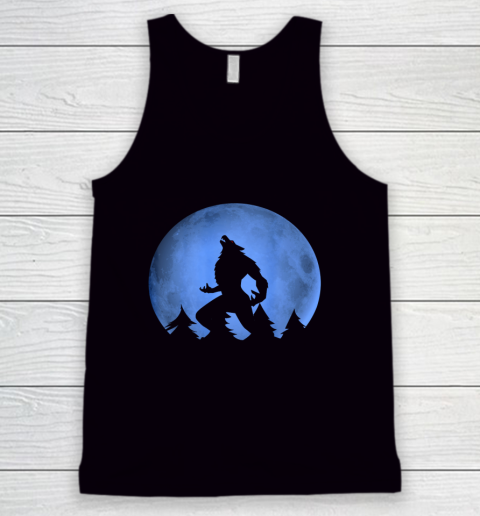 Werewolf Blue Moon wolf full moon on Halloween costume 2020 Tank Top