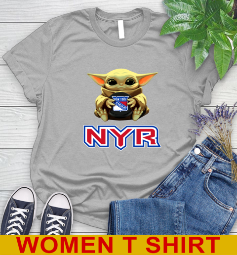 NHL Hockey New York Rangers Star Wars Baby Yoda Shirt 93