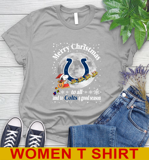 Indianapolis Colts Merry Christmas To All And To Colts A Good Season NFL Football Sports Women's T-Shirt 5