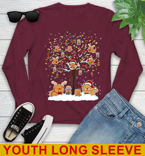 Chow Chow dog pet lover light christmas tree shirt 122