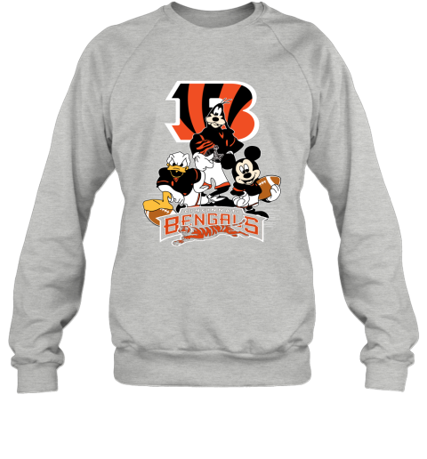 Nfl Cincinnati Bengals Men's Gray Full Back Run Long Sleeve