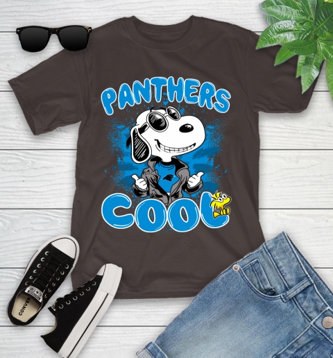 NFL Football Carolina Panthers Cool Snoopy Shirt Youth T-Shirt 6