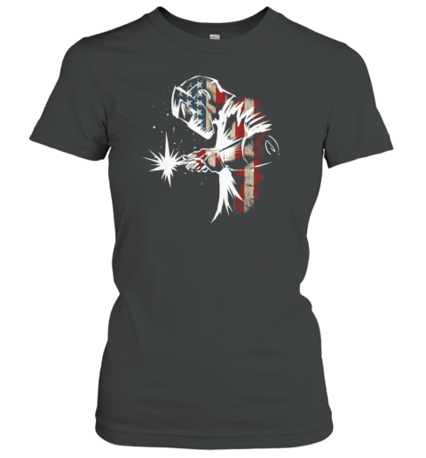 Usa Flag Welder Women's T-Shirt