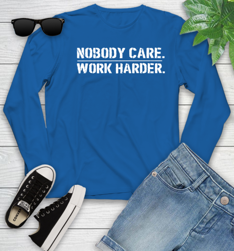 Lamar Jackson Nobody Cares Work Harder Youth Long Sleeve 10
