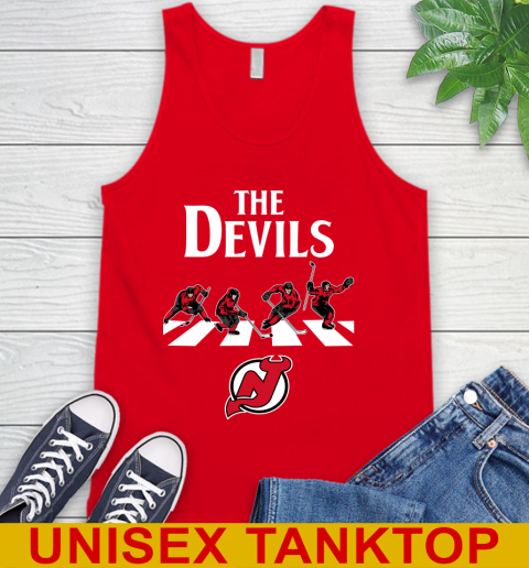 NHL Hockey New Jersey Devils The Beatles Rock Band Shirt Tank Top