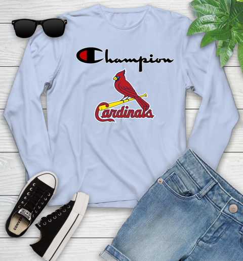 MLB Baseball St.Louis Cardinals Champion Shirt Youth Long Sleeve 6