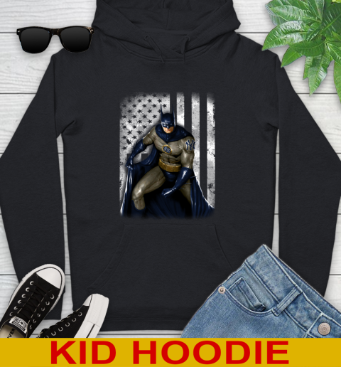New York Yankees MLB Baseball Batman DC American Flag Shirt Youth Hoodie