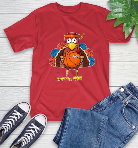 Oklahoma City Thunder Turkey thanksgiving day T-Shirt 10