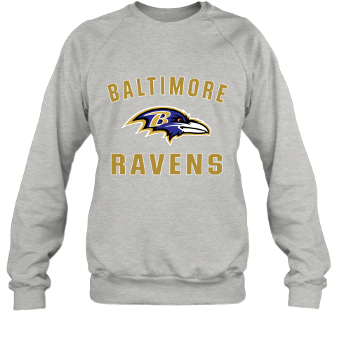 Men_s Baltimore Ravens NFL Pro Line by Fanatics Branded Gray Victory Arch T Shirt Sweatshirt
