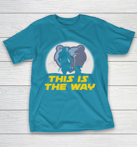 Memphis Grizzlies NBA Basketball Star Wars Yoda And Mandalorian This Is The Way T-Shirt 7