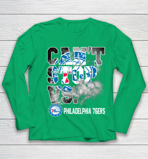 NBA Philadelphia 76ers Basketball Can't Stop Vs Youth Long Sleeve 4
