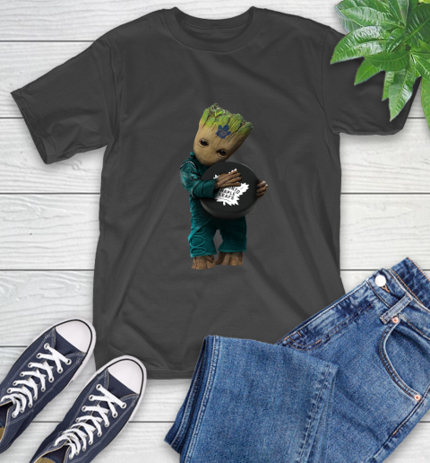 NHL Groot Guardians Of The Galaxy Hockey Sports Toronto Maple Leafs T-Shirt 2