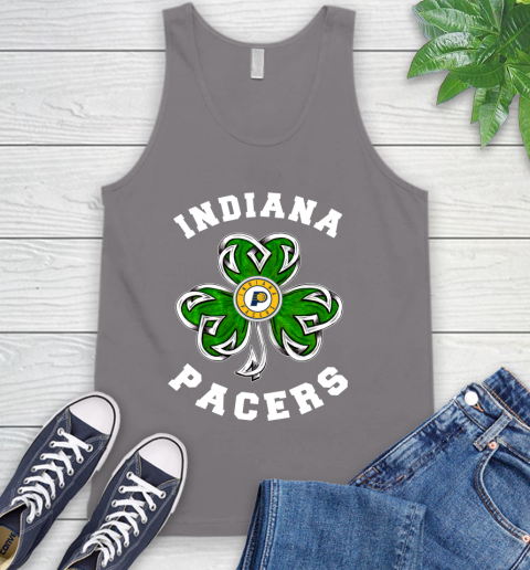 NBA Indiana Pacers Three Leaf Clover St Patrick's Day Basketball Sports Tank Top 6