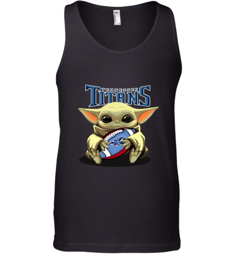 Baby Yoda Loves The Tennessee Titans Star Wars NFL Tank Top